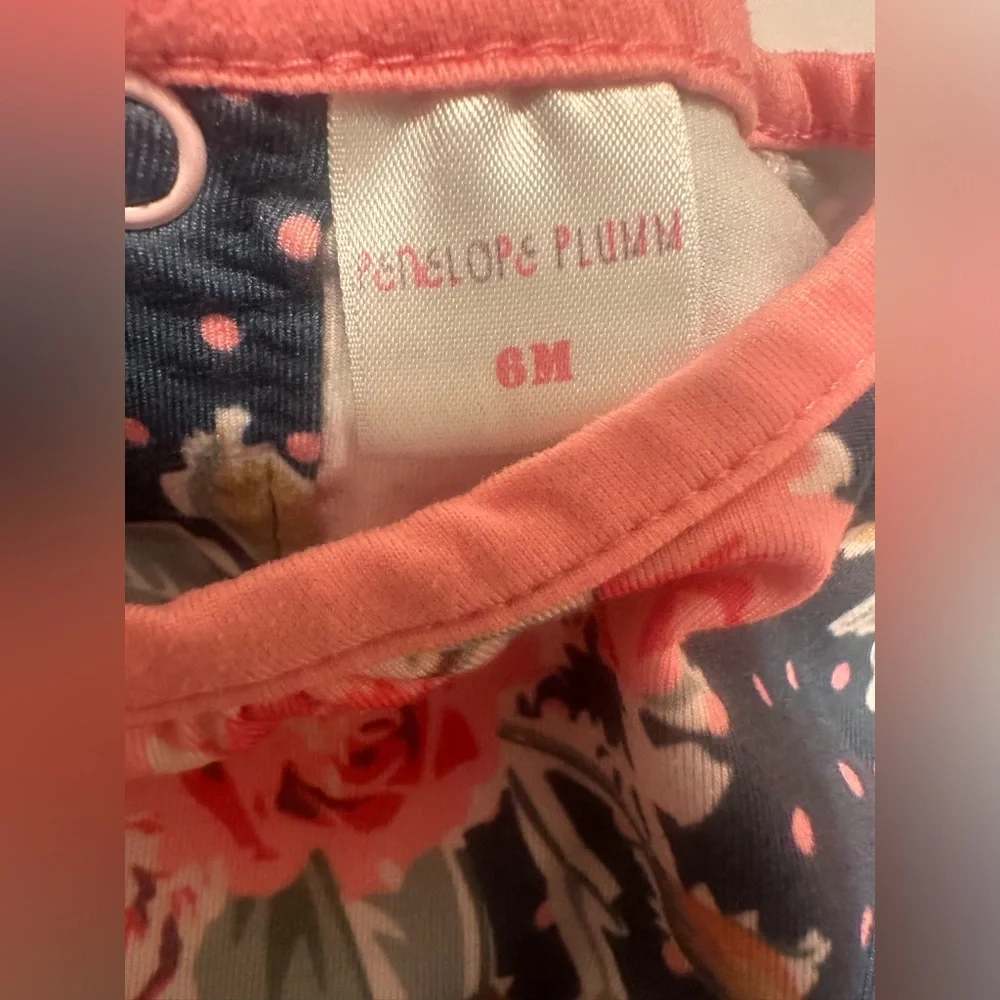 6M Penelope Plumm Floral Romper